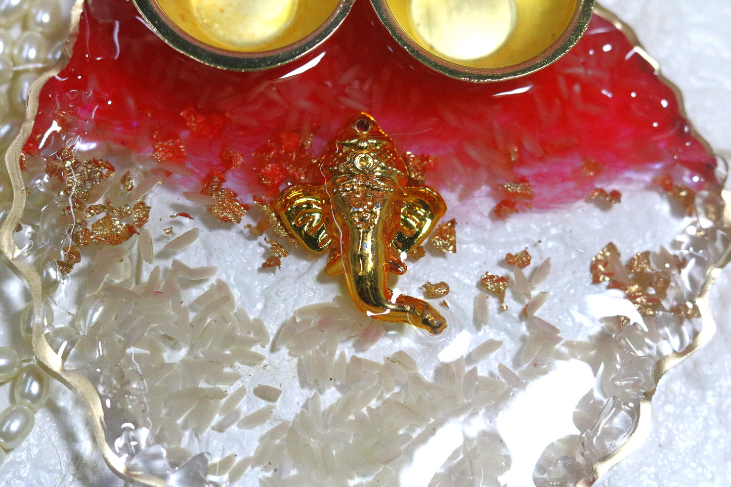 "ROLI CHAWAL RESIN THALI"