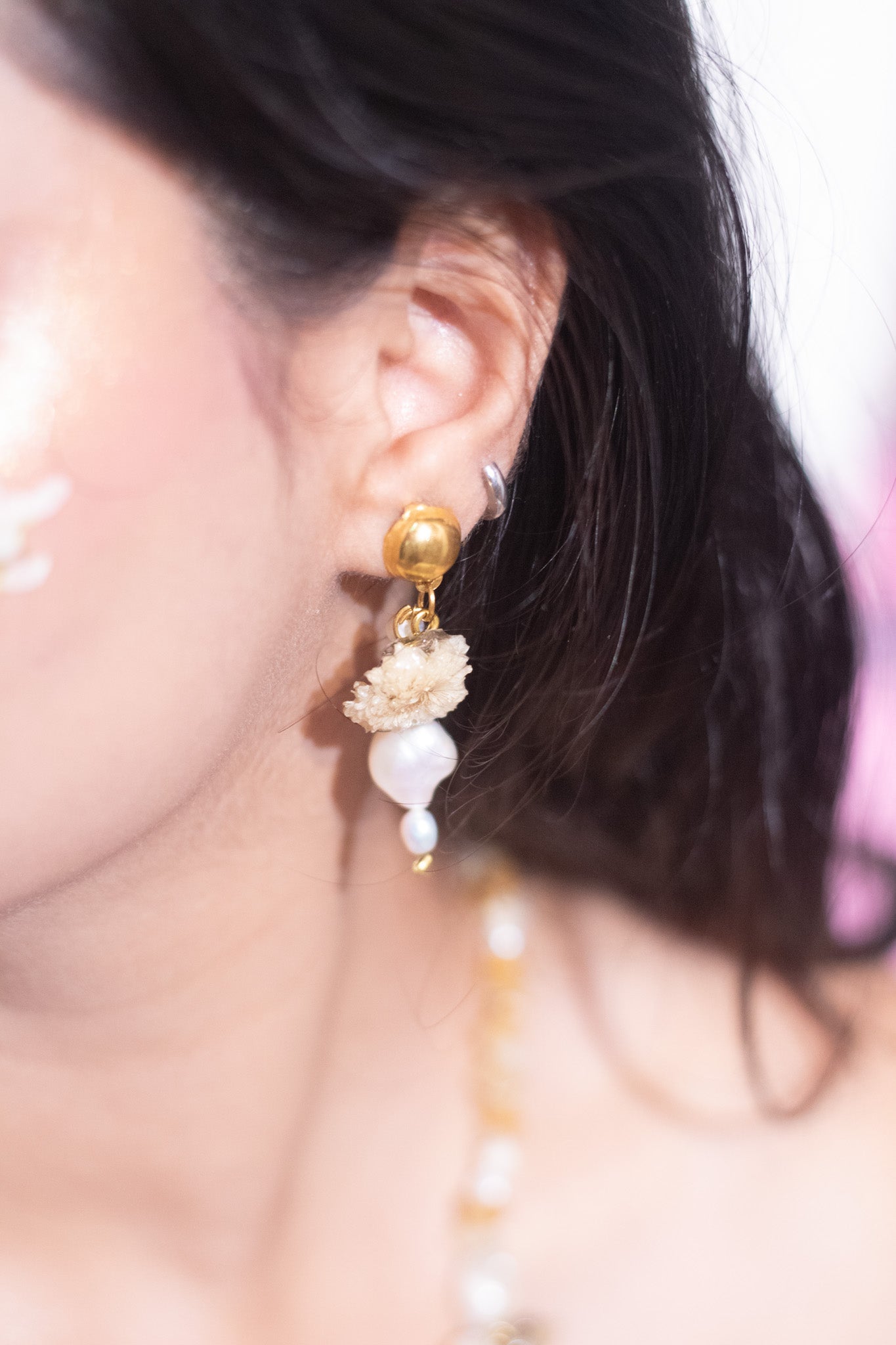 Golden Bloom Necklace and Earrings Set - Garden Of Grace