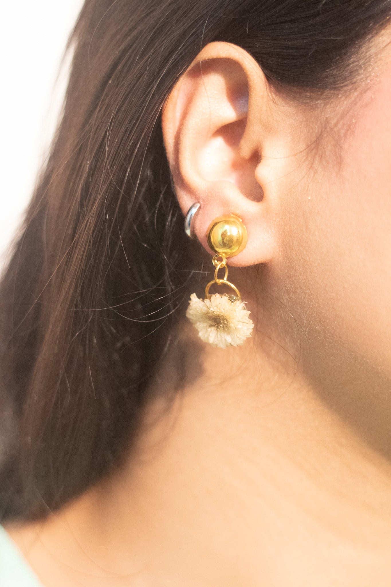 Golden Bloom Small Drop Earrings- Garden Of Grace