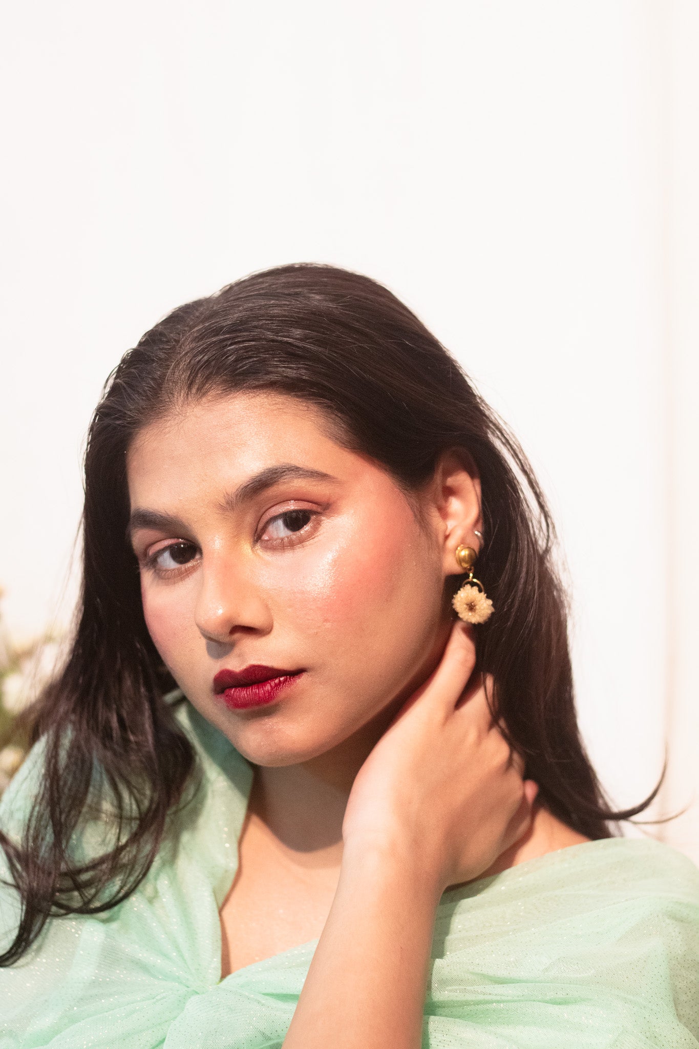 Golden Bloom Small Drop Earrings- Garden Of Grace