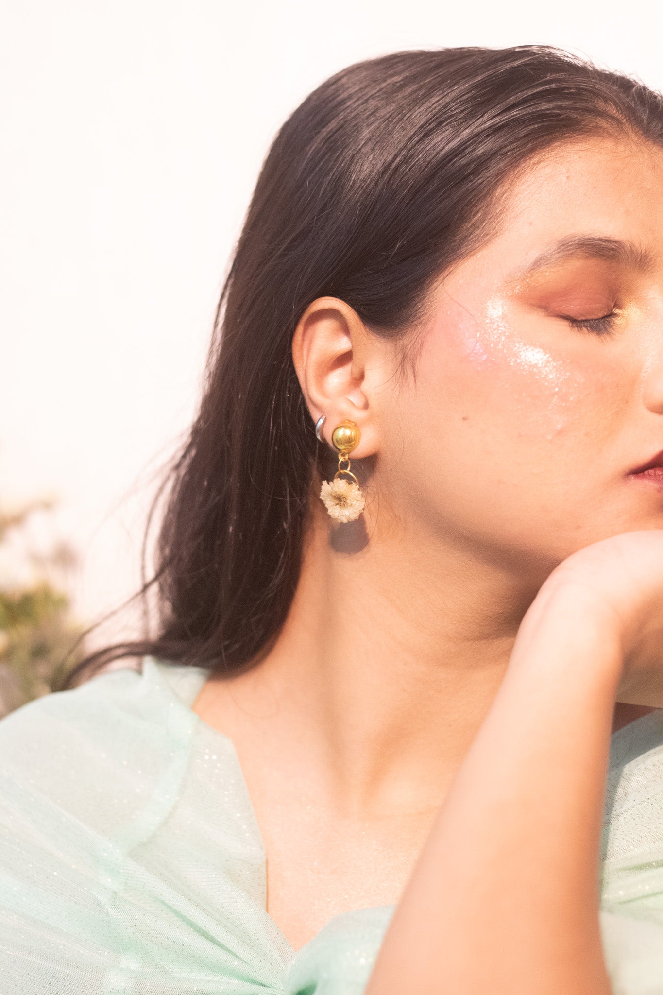 Golden Bloom Small Drop Earrings- Garden Of Grace