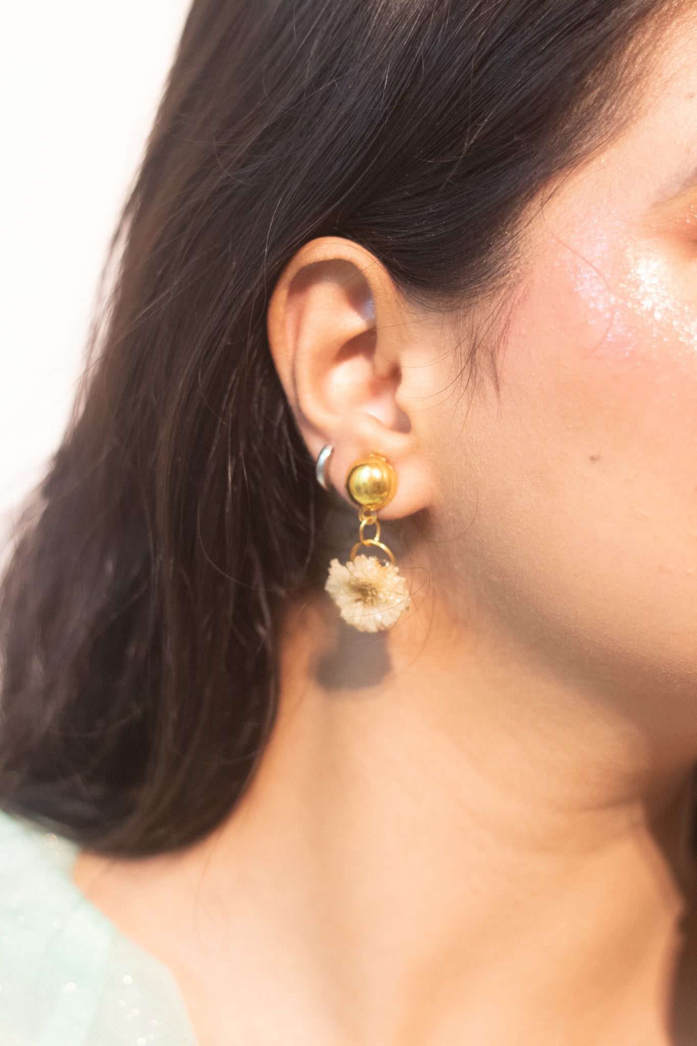 Golden Bloom Small Drop Earrings- Garden Of Grace