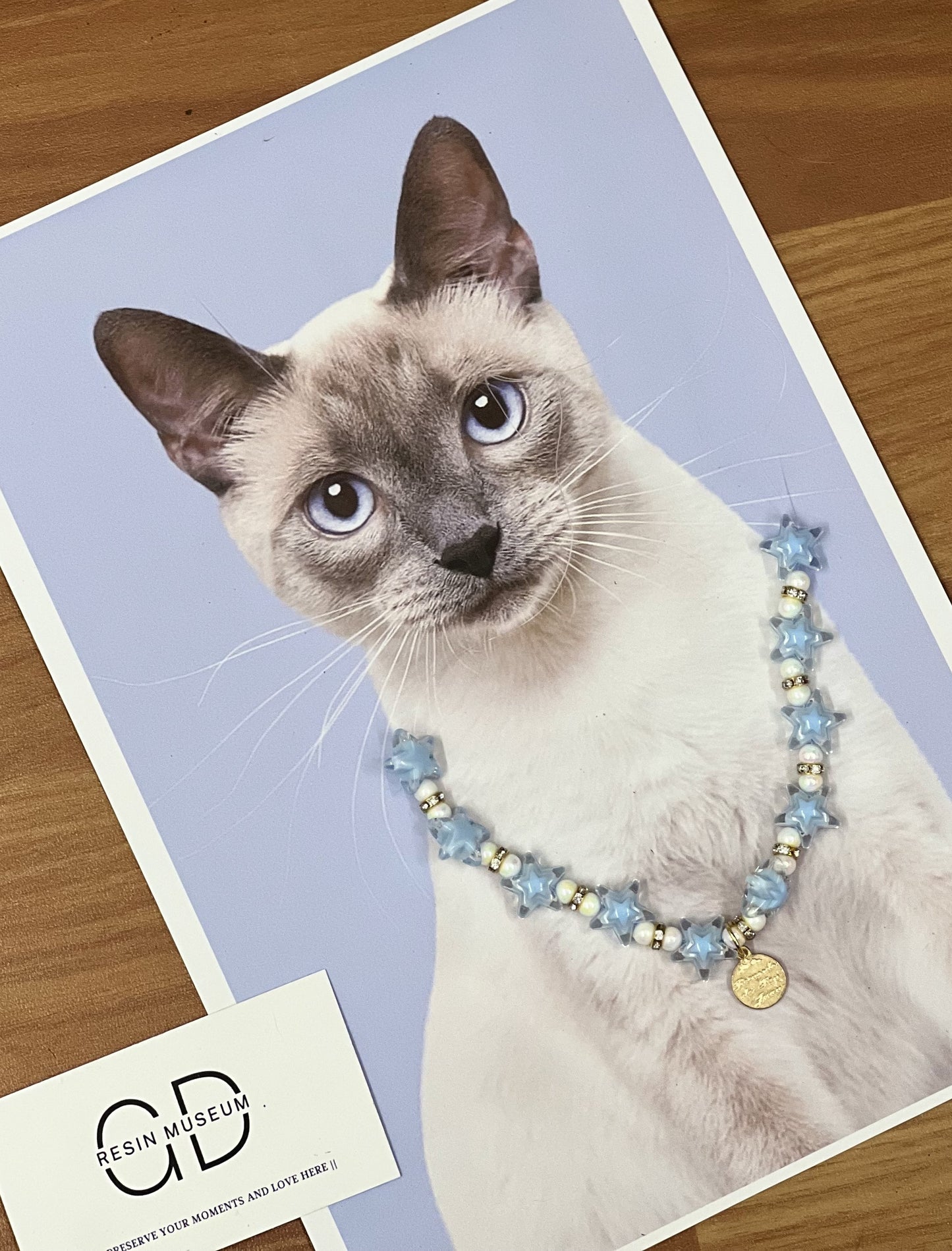 Luxury Pearl Necklace for Cats/Dogs – Elegant and Pet-Safe Design -Star Coin