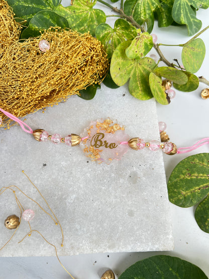 Bro Resin Rakhi - Pink