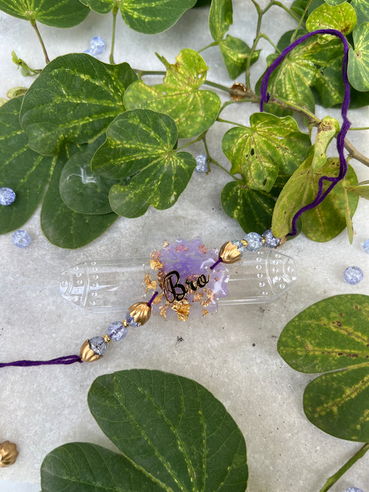 Bro Resin Rakhi -Purple