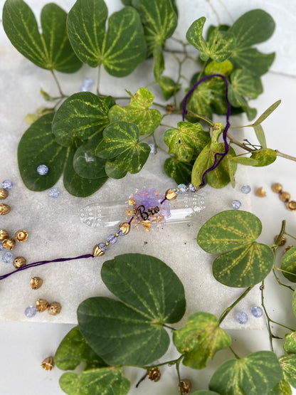 Bro Resin Rakhi -Purple