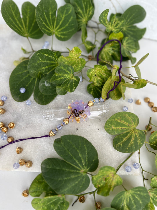 Bro Resin Rakhi -Purple
