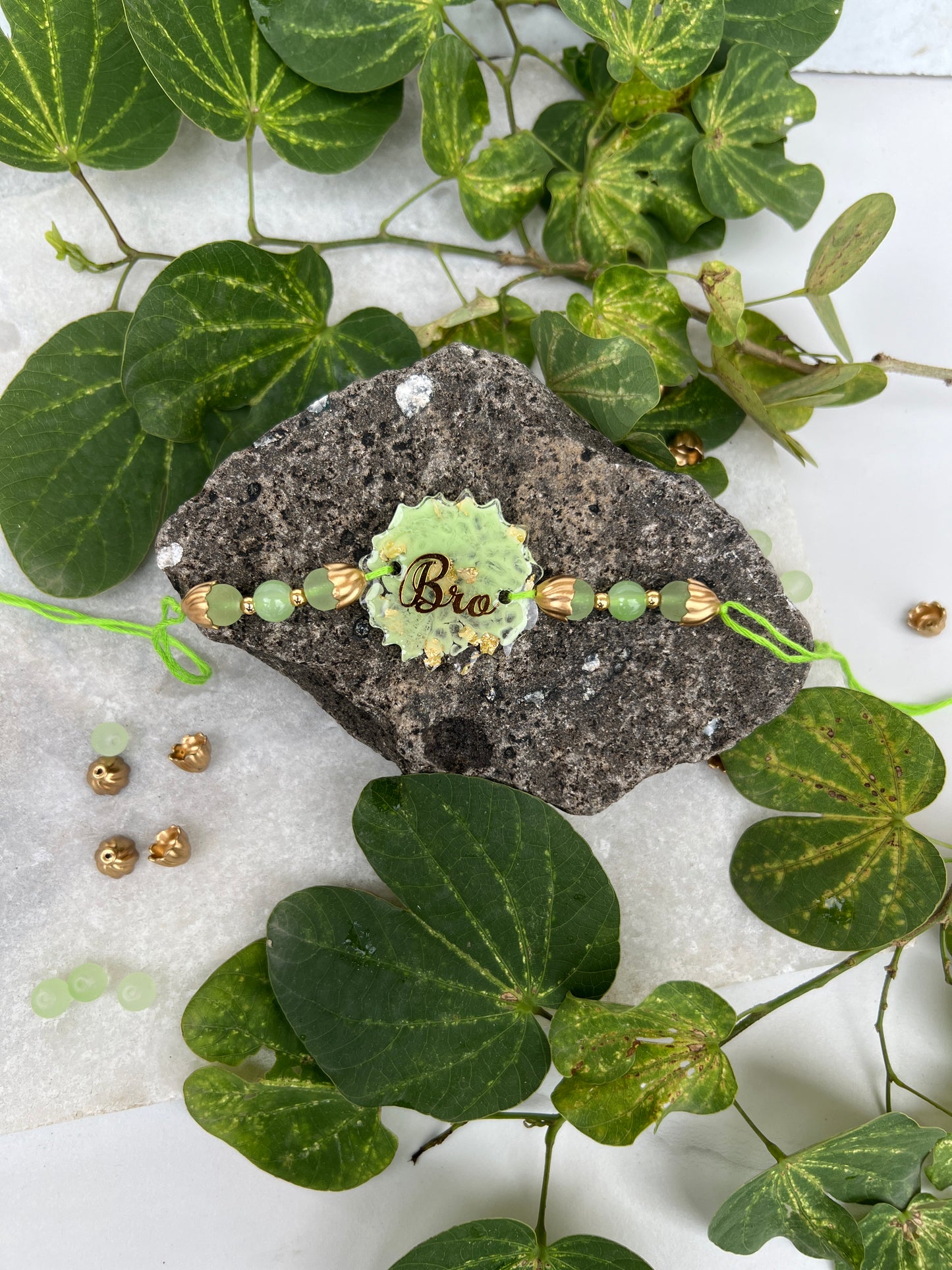 Bro Resin Rakhi -Green