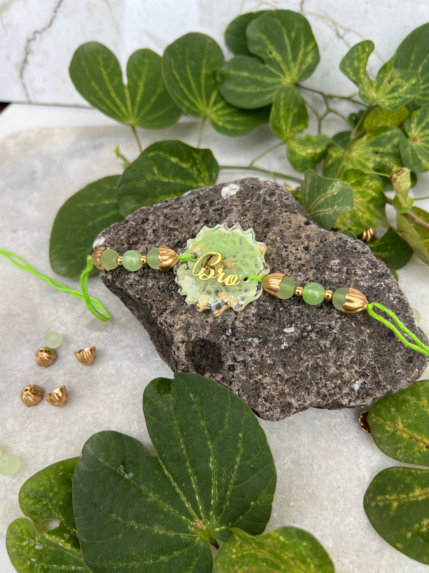 Bro Resin Rakhi -Green
