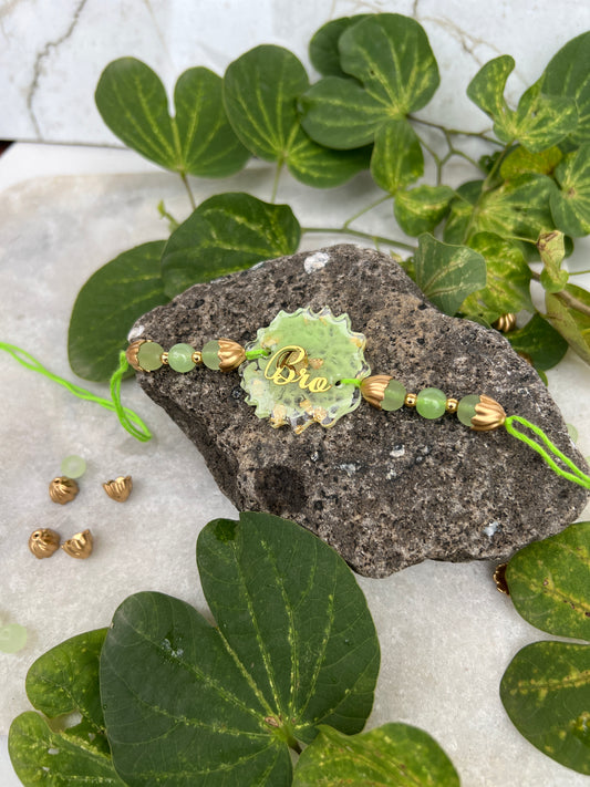 Bro Resin Rakhi -Green