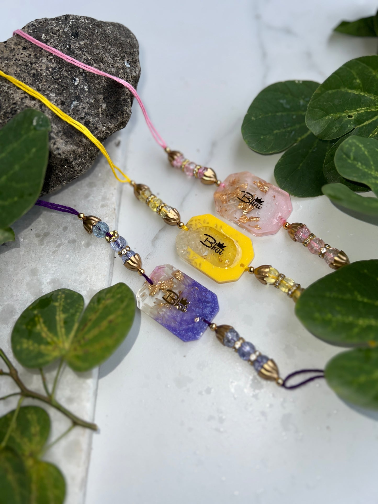 Bhai Resin Rakhi -Purple