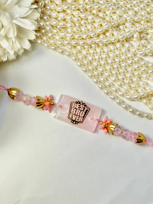 Exclusive "Best Bro Ever" Rakhi -Pink