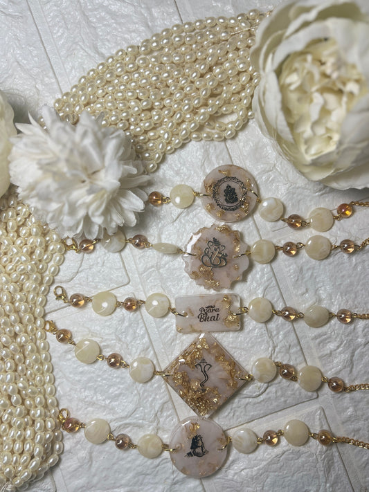 Exclusive Resin Bracelet Rakhi Collection- Set of 5