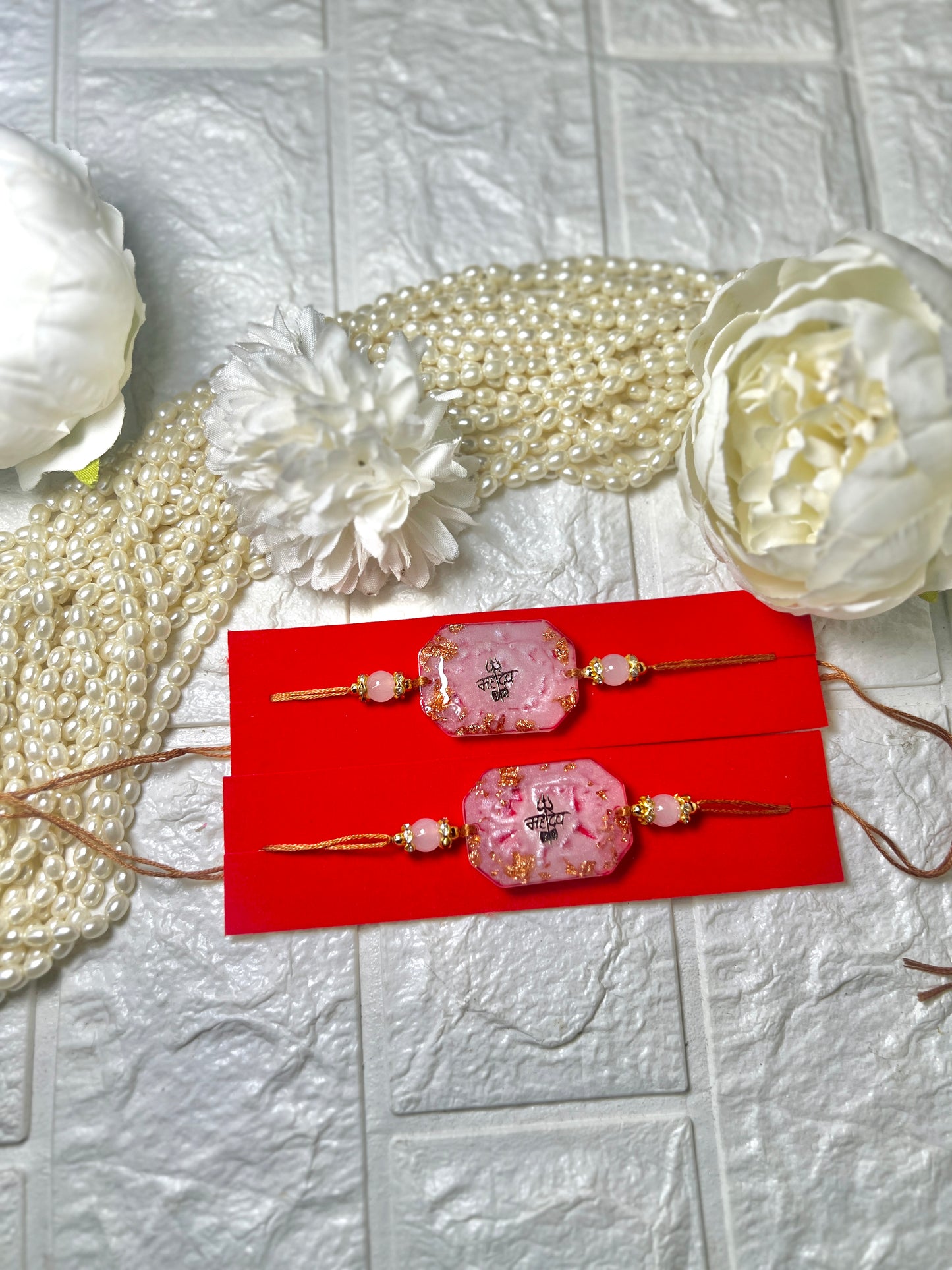 Divine Mahadev Resin Rakhi Set- Pack of 2