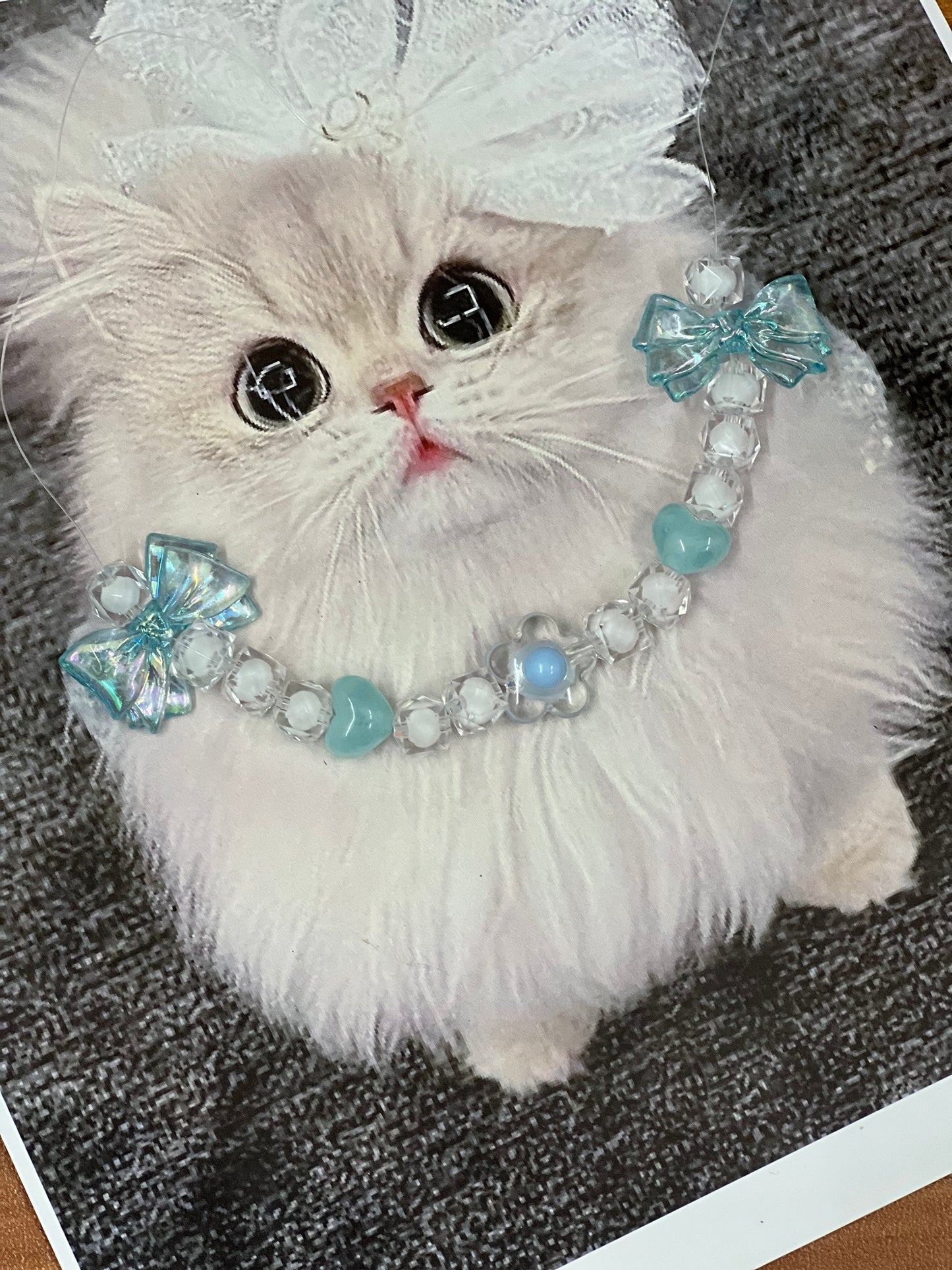 Luxury Pearl Necklace for Cats/Dogs – Elegant and Pet-Safe Design - Bows Energy