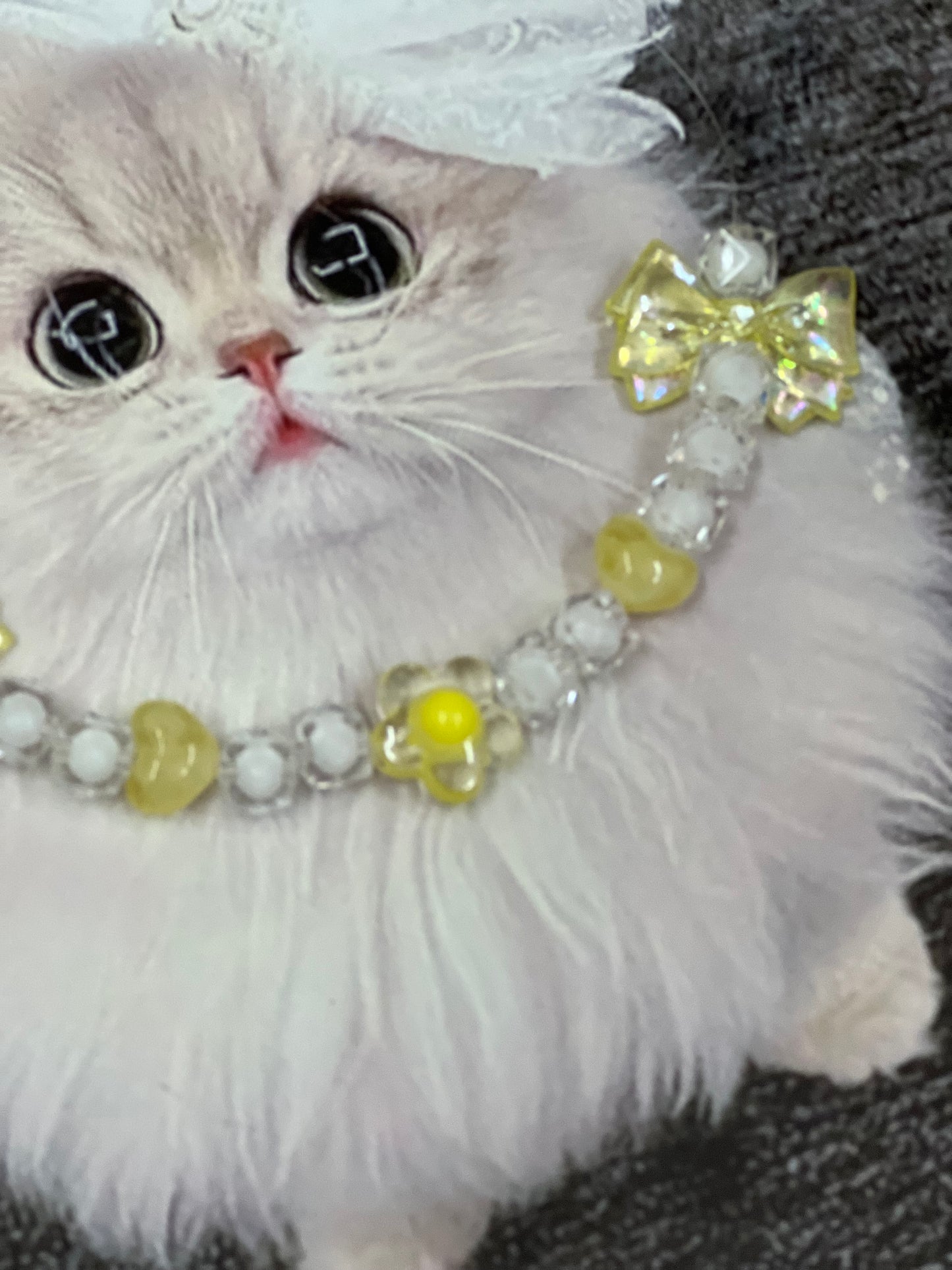 Luxury Pearl Necklace for Cats/Dogs – Elegant and Pet-Safe Design - Bows Energy