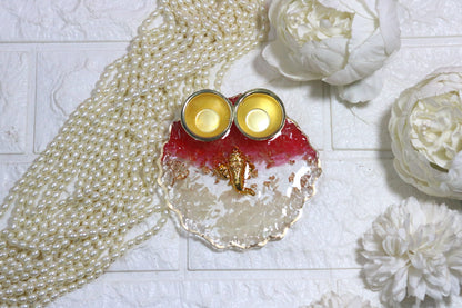 "ROLI CHAWAL RESIN THALI"