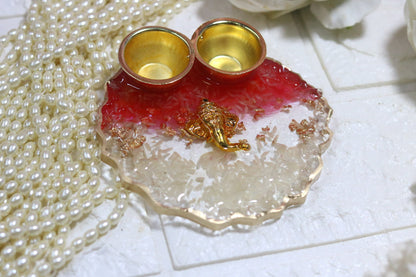 "ROLI CHAWAL RESIN THALI"
