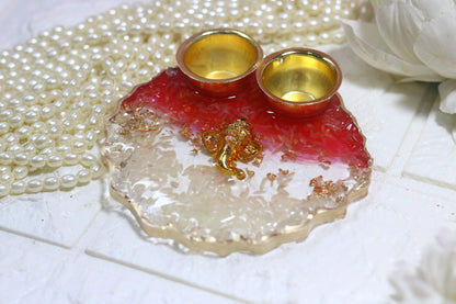 "ROLI CHAWAL RESIN THALI"
