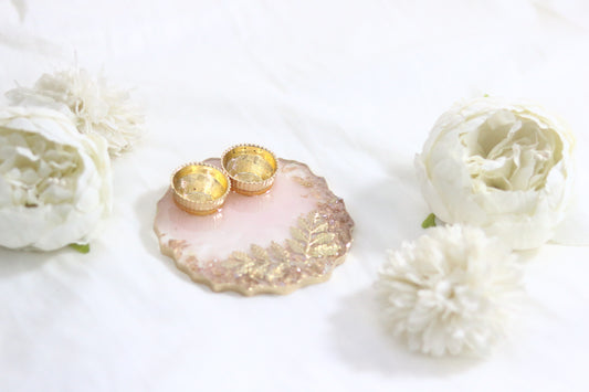 "Elegance Redefined: Crystal Harmony Thali for Your Sacred Rituals"