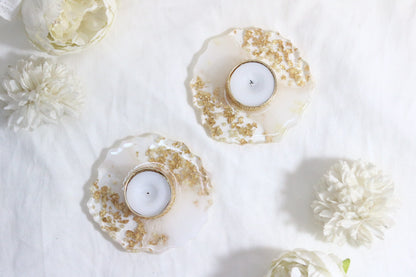 Dual Colour Resin Diya with Gold Flake- Set of 25 Pairs