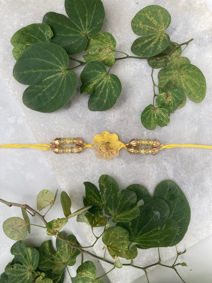 Pyare Bhai Resin Rakhi- Yellow