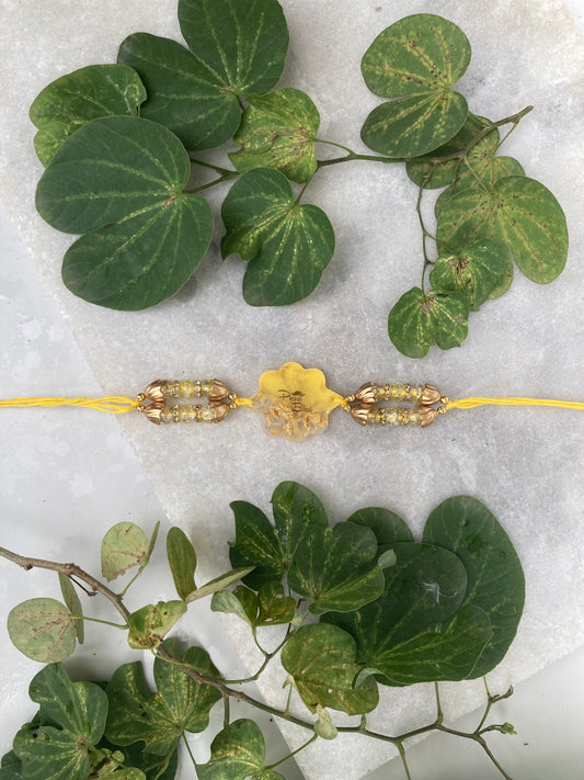 Pyare Bhai Resin Rakhi- Yellow