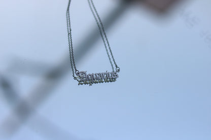 Aquarius Wave Necklace - Anti Tarnish
