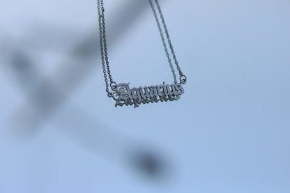 Aquarius Wave Necklace - Anti Tarnish