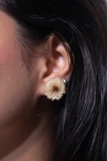 Golden Bloom Stud Earrings- Garden Of Grace