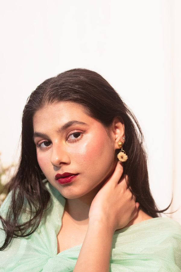 Golden Bloom Small Drop Earrings- Garden Of Grace