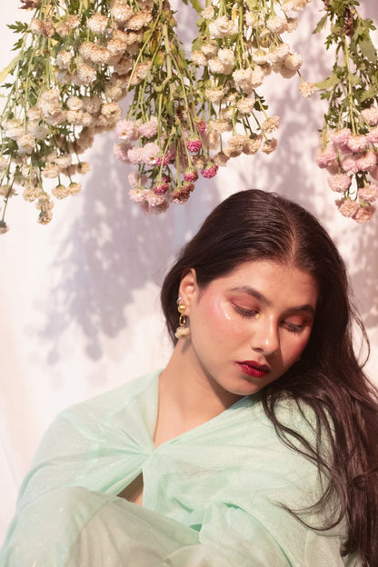 Golden Bloom Drop Earrings- Garden Of Grace