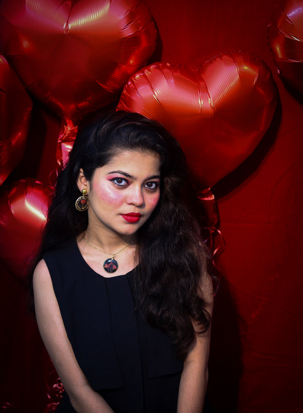 Endless Devotion Necklace and Earing Set - Love Me, Love Me Not Collection💖