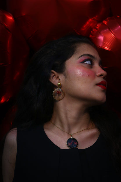 Endless Devotion Necklace and Earing Set - Love Me, Love Me Not Collection💖