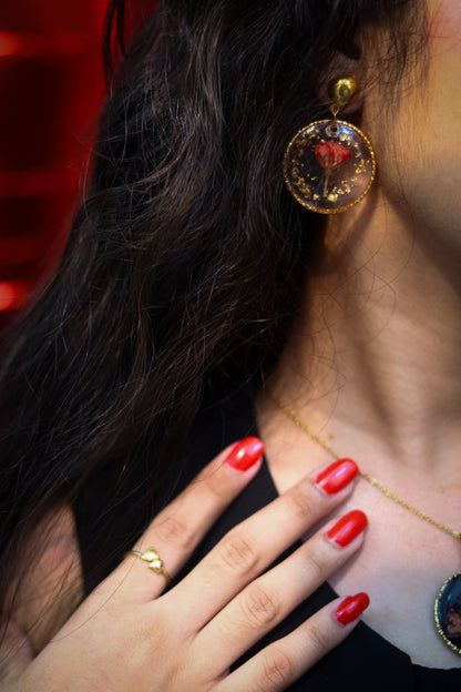 Endless Devotion Necklace and Earing Set - Love Me, Love Me Not Collection💖