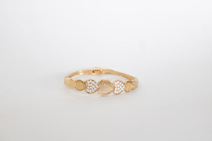 "Radiance Collection"- Heart Studded design (Gold)