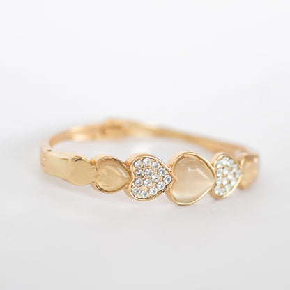 "Radiance Collection"- Heart Studded design (Gold)